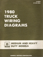 1980 GM Truck wiring Diagrams for Medium and Heavy Duty Models