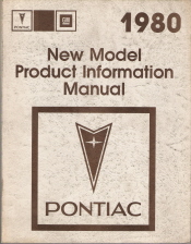 1980 Pontiac New Model Product Information Manual