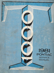 1981 Pontiac T1000 Factory Service Manual