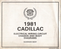 1981 Cadillac Eldorado Electrical Wiring Circuit Diagrams