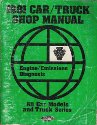 1981 Ford Car & Truck Shop Maunal - Engine & Emissions Diagnosis