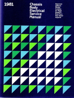 1981 Chrysler, Plymouth, Dodge Rear Wheel Drive Vehicles - Body Electrical and Engine Performance Service Manual- 2 Volume Set