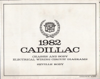 1982 Cadillac Seville Body Wiring Circuit Diagrams