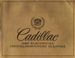 1982 Cadillac Electrical Troubleshooting Manual