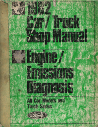1982 Ford Car/Truck Shop Manual - Engine/Emissions Diagnosis
