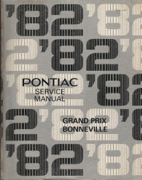1982 Pontiac Bonneville & Grand Prix Service Manual