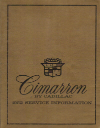1982 Cadillac Cimarron Service Manual
