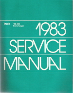 1983 Dodge 150-350 Pickups, Forward Control & Ramcharger Truck Factory Service Manual