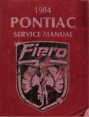 1984 Pontiac Fiero Service Manual