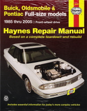 1985 - 2005  Full-Size Buick Olds Pontiac, Haynes Repair Manual 