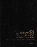 1985 Oldsmobile Chassis Service Manual - 2 Volume Set