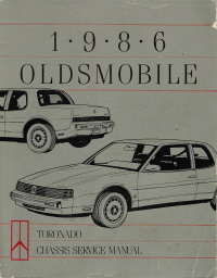1986 Oldsmobile Toronado Chassis Service Manual