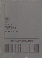 1986 Cadillac Deville, Fleetwood Service Manual - Initial Edition