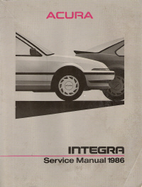 1986 Acura Integra Factory Service Manual