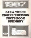 1987 Ford Car/Truck Engine & Emission Facts Book Summary