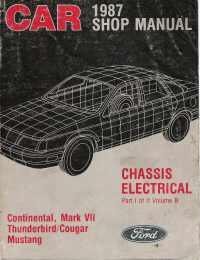 1987 Ford Car Shop Manual- 2 Volume Set