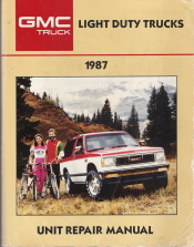 1987 GMC Light Duty Truck Unit Repair Manual
