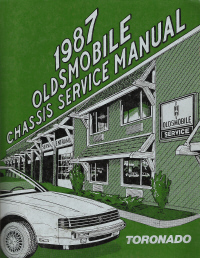1987 Oldsmobile Toronado Factory Chassis Service Manual