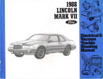1988 Lincoln Mark VII Electrical and Vacuum Troubleshooting Manual