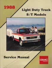 1988 GMC / Chevrolet Light Duty Truck Service Manual - S&T Models