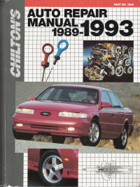 1989 - 1993 Chilton's Auto Repair Manual