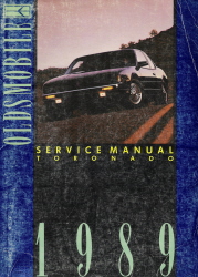 1989 Oldsmobile Toronado Factory Service Manual