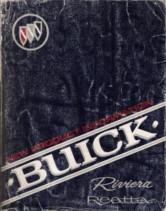 1990 Buick Riviera and Reatta Factory Service Manual - New Product Information