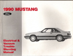 1990 Ford Mustang Electrical and Vacuum Troubleshooting Manual
