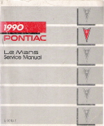 1990 Pontiac Le Mans Factory Service Manual