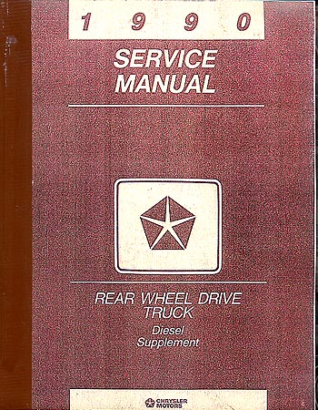 1990 Dodge Truck Diesel Supplement Manual