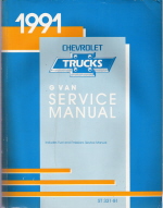 1991 Chevrlot Express & GMC Savana (G Van) Service Manual