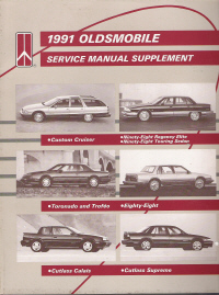 1991 Oldsmobile Service Manual Supplement