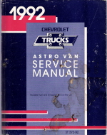 1992 Chevrolet Astro Van Service Manual