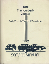1992 Ford Thunderbird & Mercury Cougar Service Manual