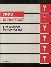 1992 Pontiac LeMans Factory Service Manual