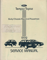1992 Ford tempo repair manual pdf #6