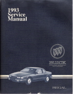1993 Buick Regal Factory Service Manual - 2 Volume Set