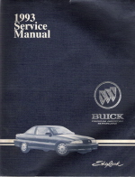 1993 Buick Skylark Factory Service Manual