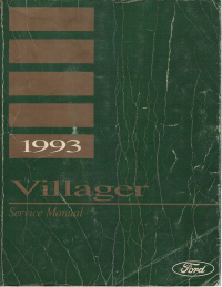 1993 Mercury Villager Service Manual