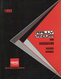 1993 Vandura, Rally & Magnavan Service Manual
