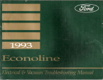 1993 Ford Econoline & Club Wagon - Electrical and Vacuum Troubleshooting Manual