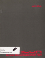1994 Acura Vigor Service Manual Supplement