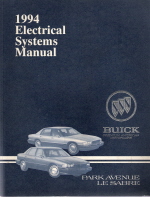 1994 Buick Park Avenue, LeSabre Electrical Systems Manual