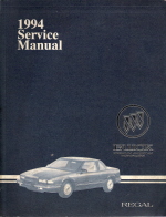 1994 Buick Regal Service Manual - 2 Volume Set