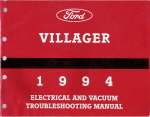 1994 Mercury Villager Electrical and Vacuum Troubleshooting Manual