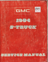 1984 GMC S-Truck Service Manual