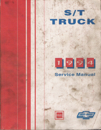 1994 Chevrolet GMC S/T Truck S-10, S-15, Blazer & Jimmy Service Manual