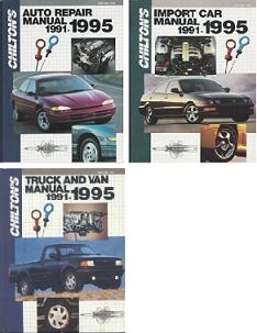 1991 - 1995 Chilton's Repair Manual Set (3 Manuals)
