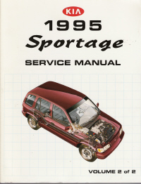 1995 Kia Sportage Factory Service Manual - 2 Volume Set