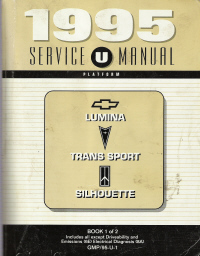 1995 Chevrolet Lumina, Pontiac Trans Sport & Oldsmobile Silhouette (U Platform) Service Manual - 3 Volume Set